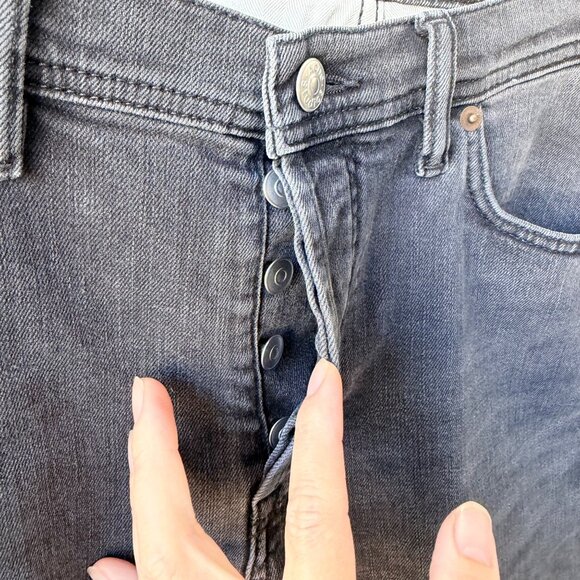 Acne Studios Slim Tapered Jeans , faded Black Men’s Size 32x32 N67 - Picture 6 of 12